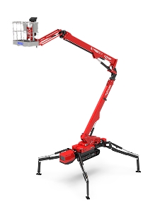 Platform Basket Spider 30.14 tracked spider lift with 30.4m working height